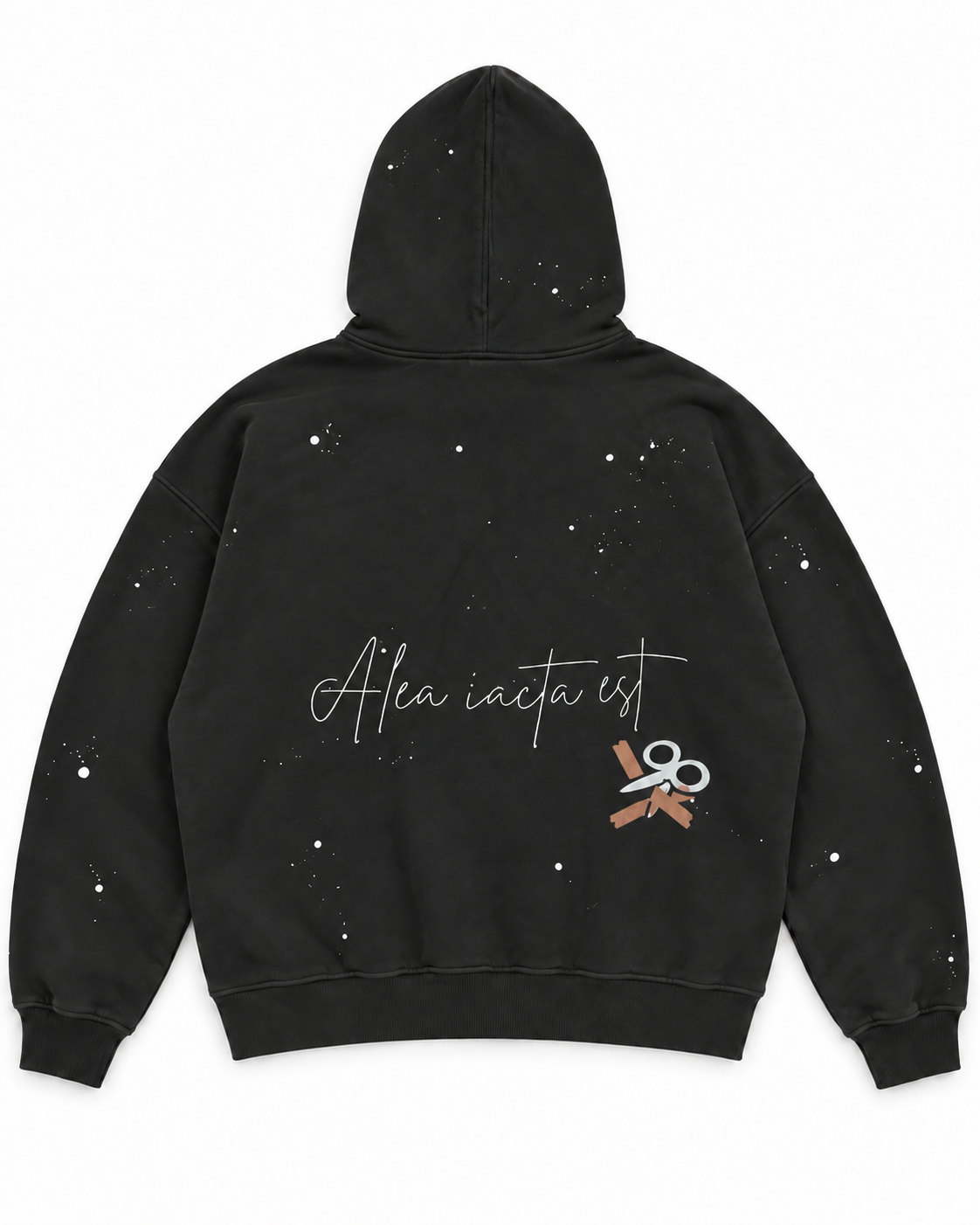 UNLIBERTÉ black oversized hoodie — approved back product view